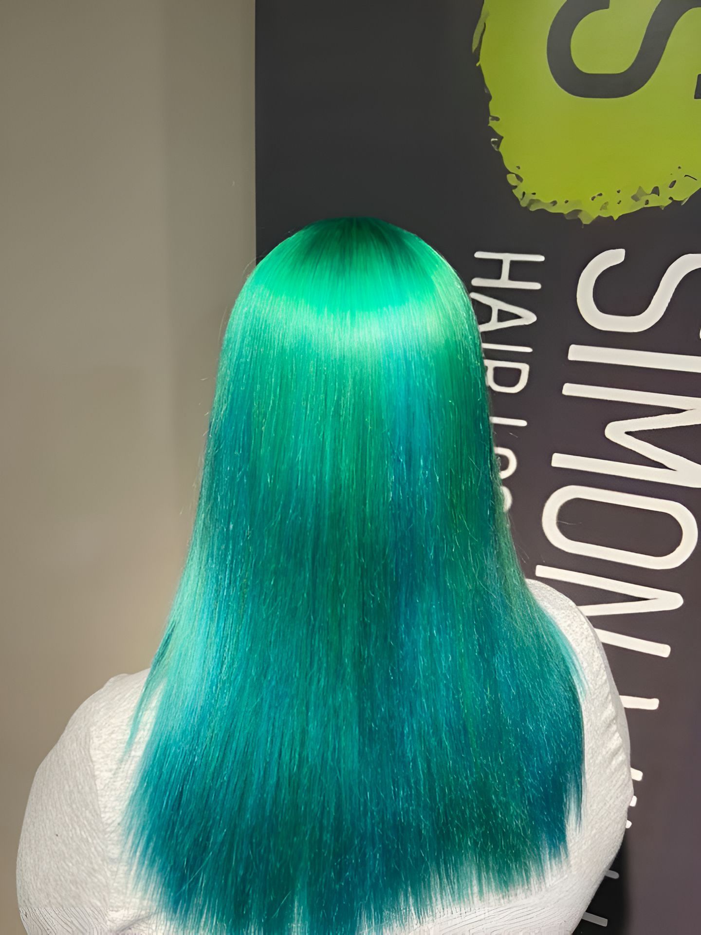 A Woman With Green Hair — Superb Hair in Wyong, NSW