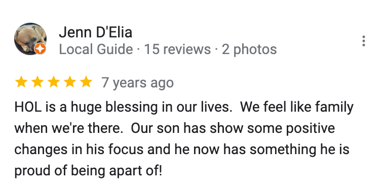 A review from jenn d ' elia is a huge blessing in our lives.