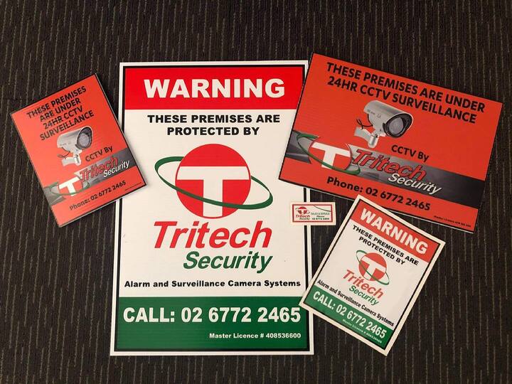 Ad posters and calling cards  — Security Systems in Armidale, NSW