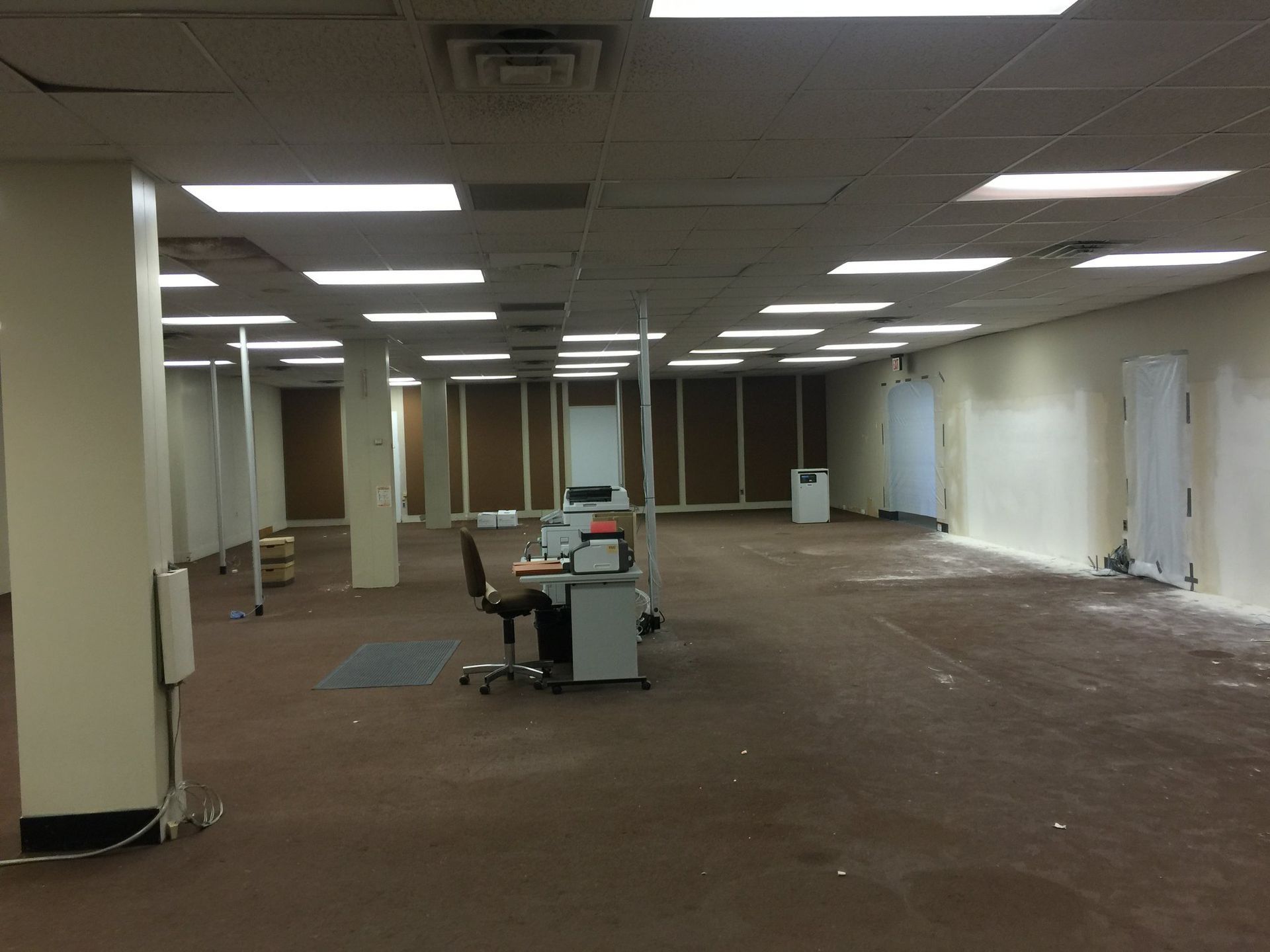 Commercial Office with Windows Renovation Before