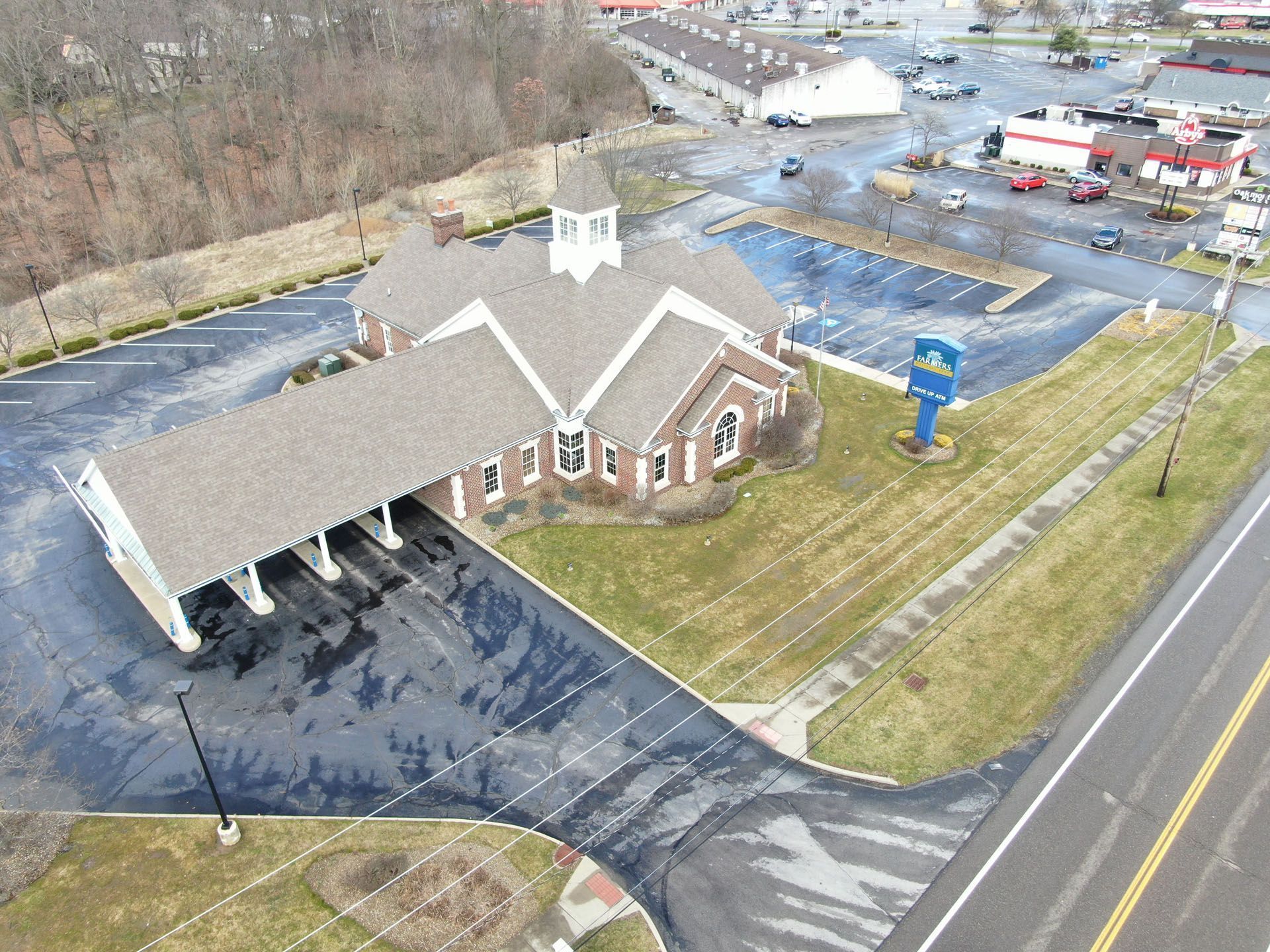 Commercial Design Bank with drive through