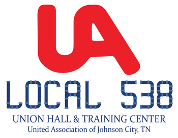 United Association Local 538 Union Hall & Training Center Stacked Logo