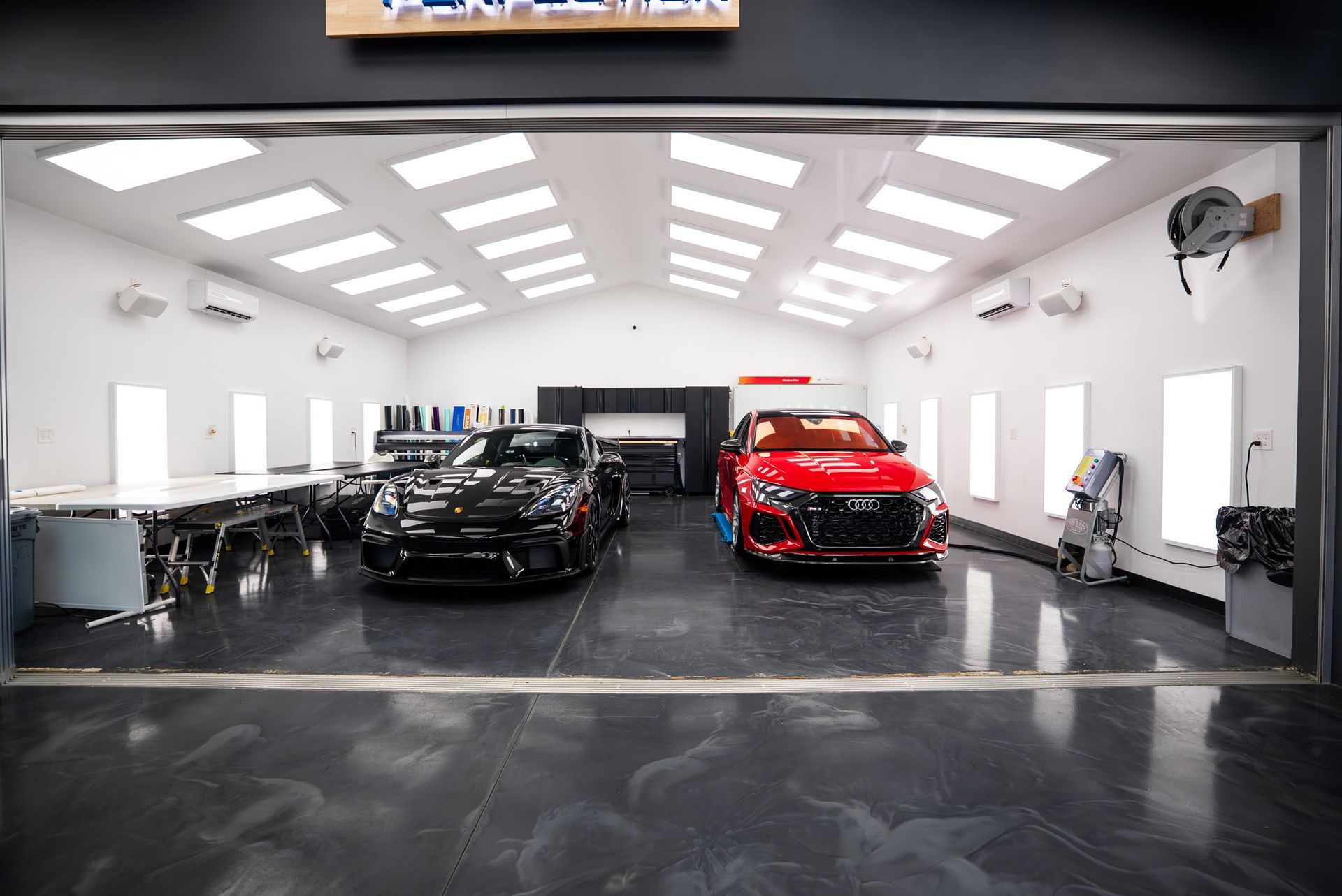 A white background with a few lines on it