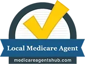 Local Medicare Agent logo: yellow check mark, blue banner, text, and website URL.