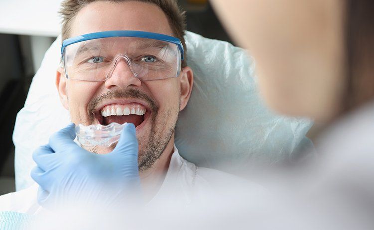 Tries on Mouth Guard — Louisville, KY — Fern Creek Dental