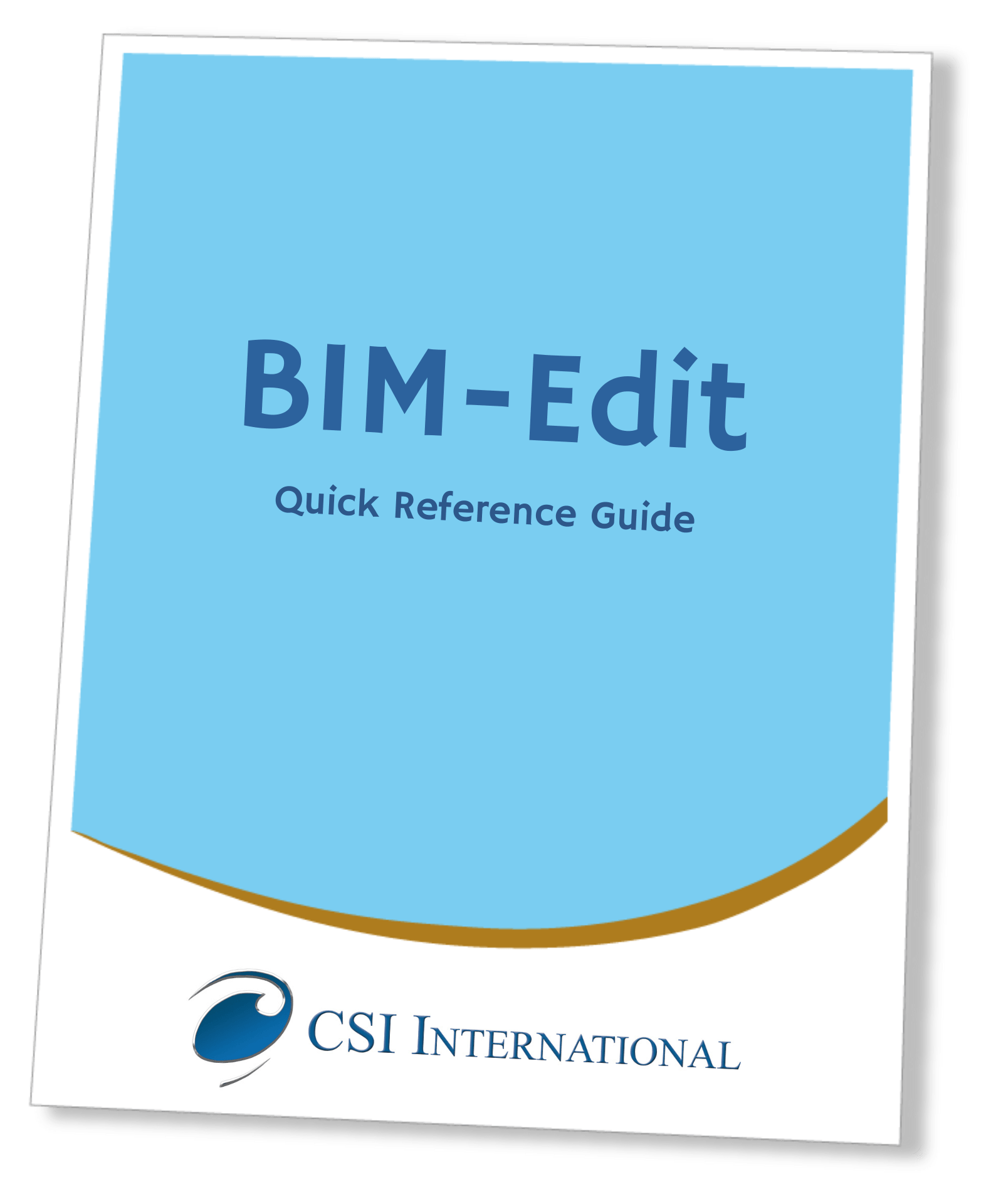 BIM-Edit 5.6 Quick Reference