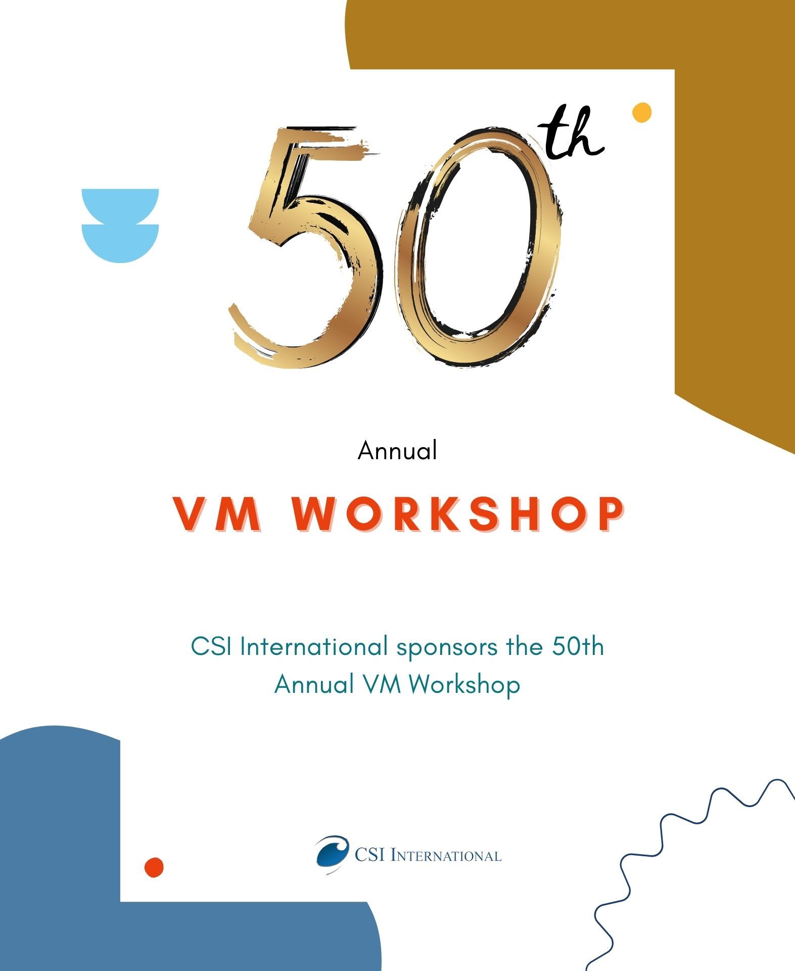 CSI attends 50th annual vm workshop image