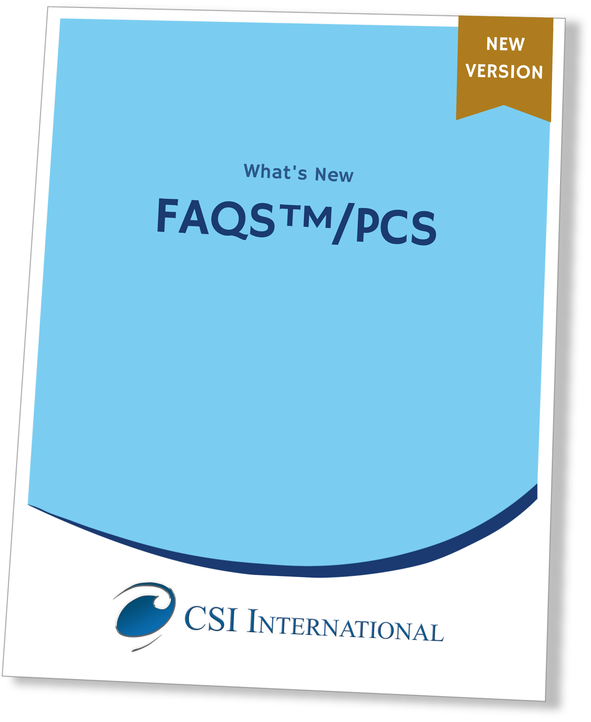 BIM-FAQS/PCS 5.3E Cover Letter