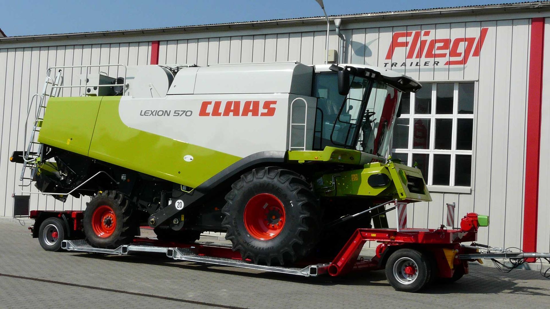 Priekaba kombainų transportavimui