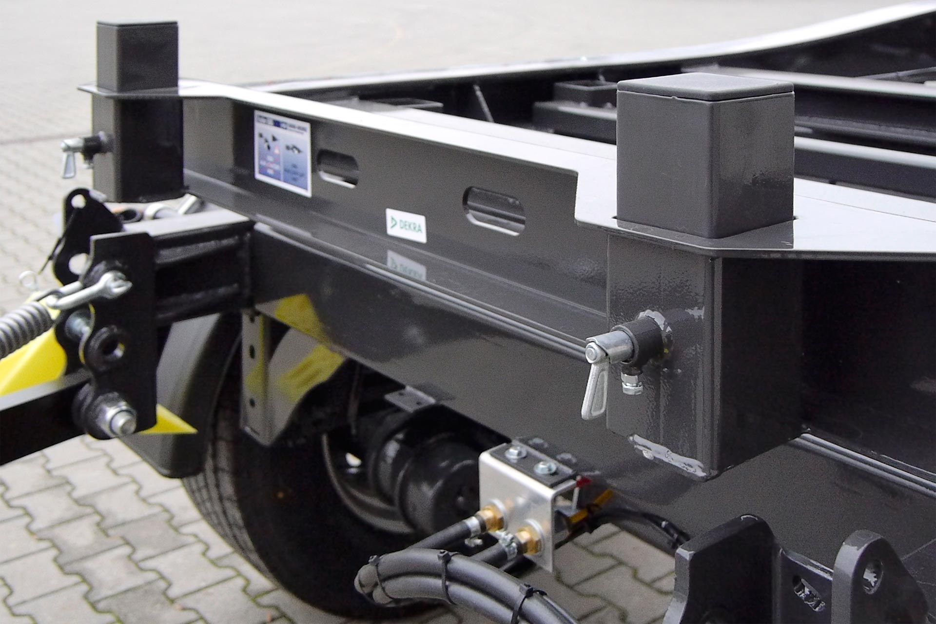 Priekabos pneumatinės sistemos valdymo skydelis