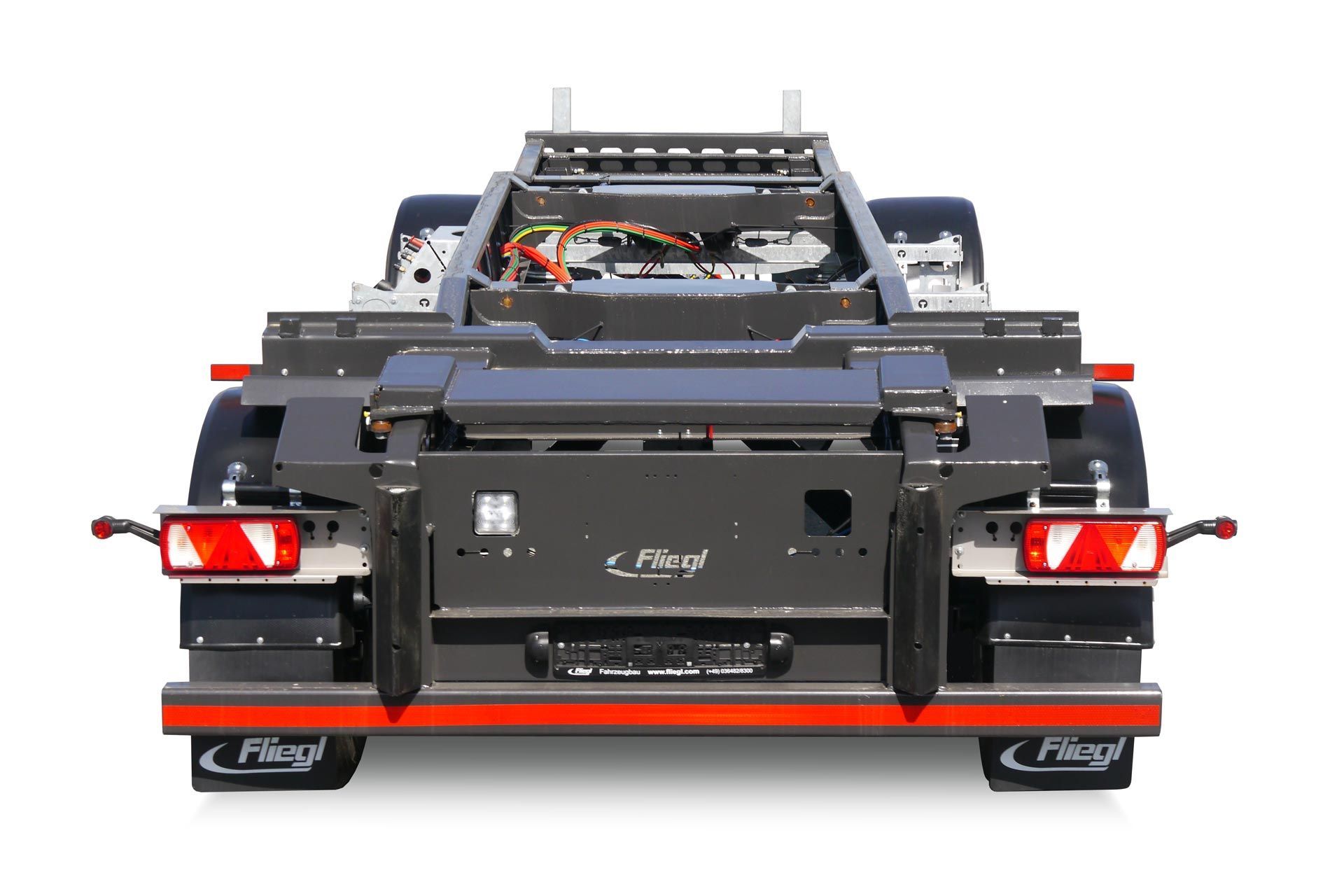 Priekabos galinė dalis