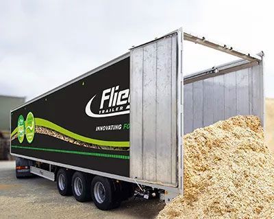 Puspriekabės su judančiomis grindimis