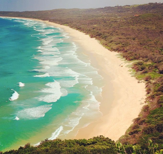 An Aerial View of A Beach Surrounded by Trees — Alchemy Wellness Centre In Bangalow, NSW