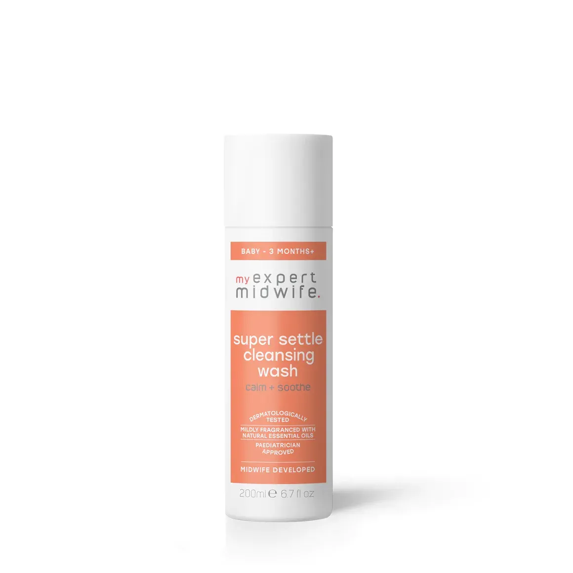 a bottle of expert midwife super softie cleansing wash