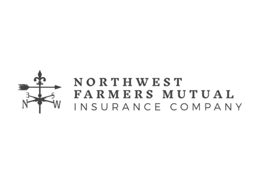 Northwest Farmers Mutual Insurance Company logo: compass and text.