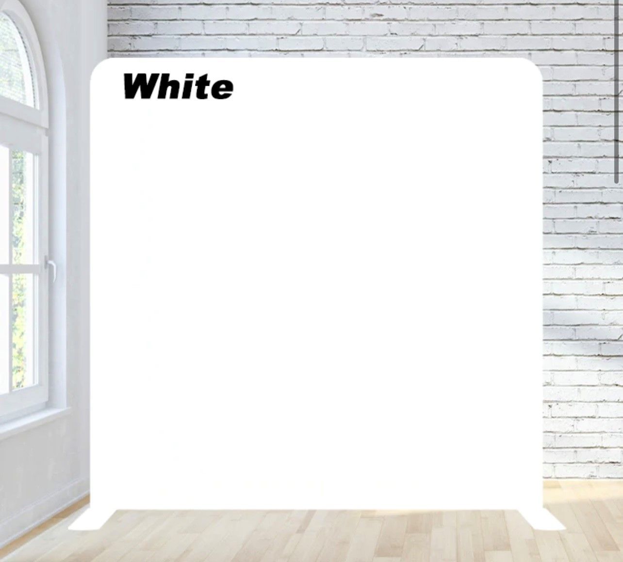 A white wall with the word white on it