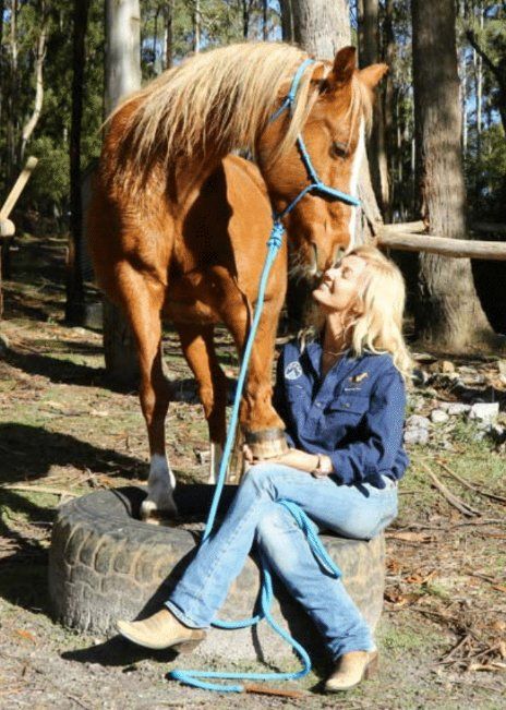 Jen and her horse Imaj Zamir