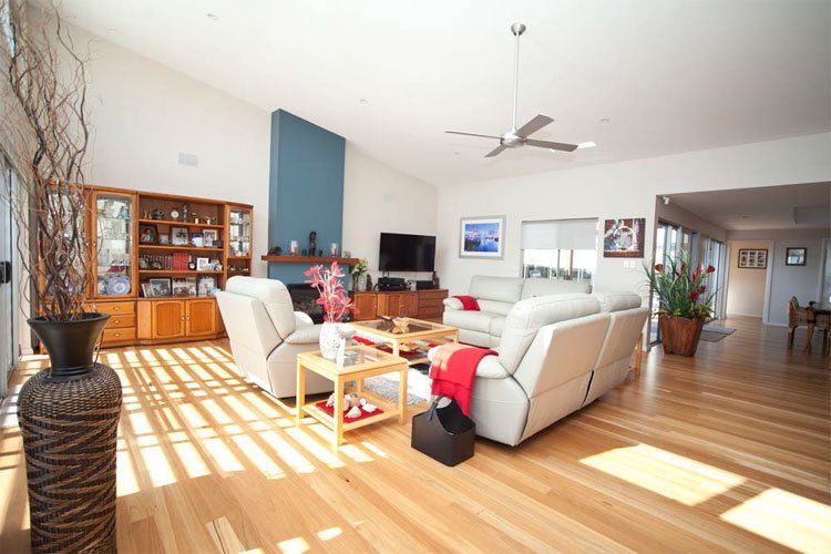 Seascape 2 Living Room - Barry Pfister Builder In Forster, NSW