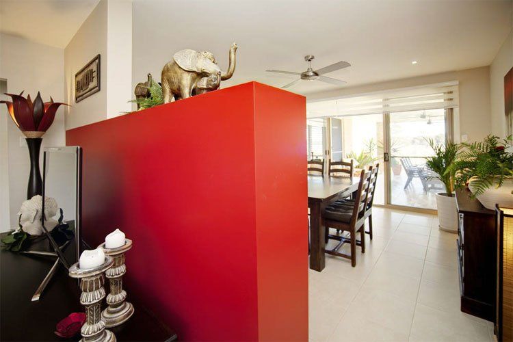 Cape Hawke 2 Red Divider to the Kitchen - Barry Pfister Builder In Forster, NSW