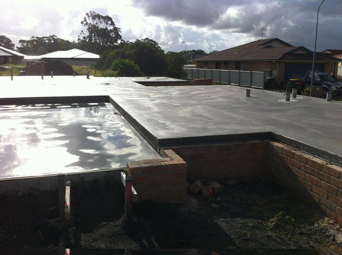 Tuncurry Drying Cement Base - Barry Pfister Builder In Forster, NSW