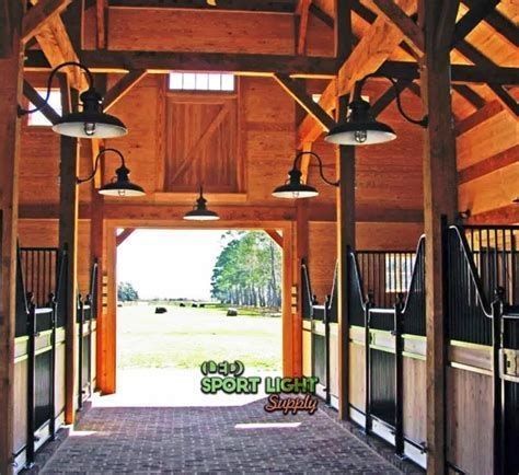 A picture of a barn with the words sport light simply written on the bottom.