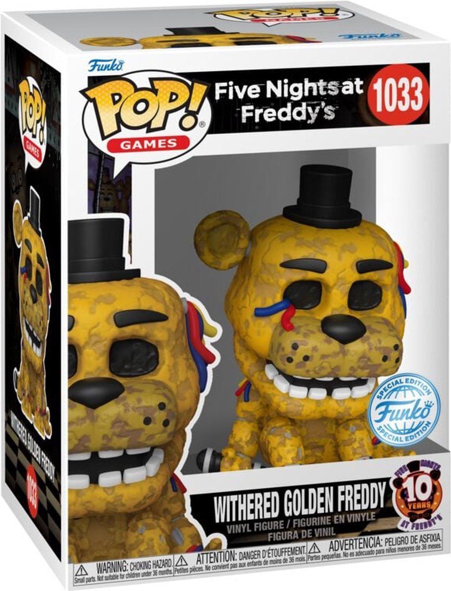 FIVE NIGHTS AT FREDDY'S - POP Gaming N° 1033 - Withered Golden Freedy