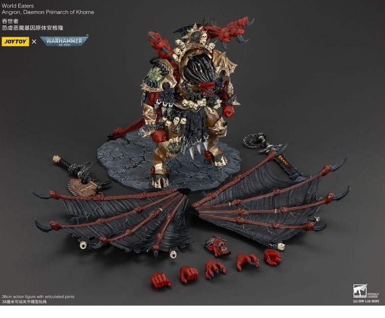 Warhammer 40k Actionfigur World Eaters Angron Daemon Primarch of Khorne 48 cm