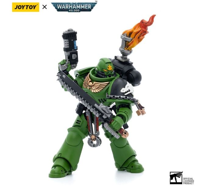 Warhammer 40k Action Figure 1/18 Salamanders Intercessors Sergeant Tsek'gan 12 cm