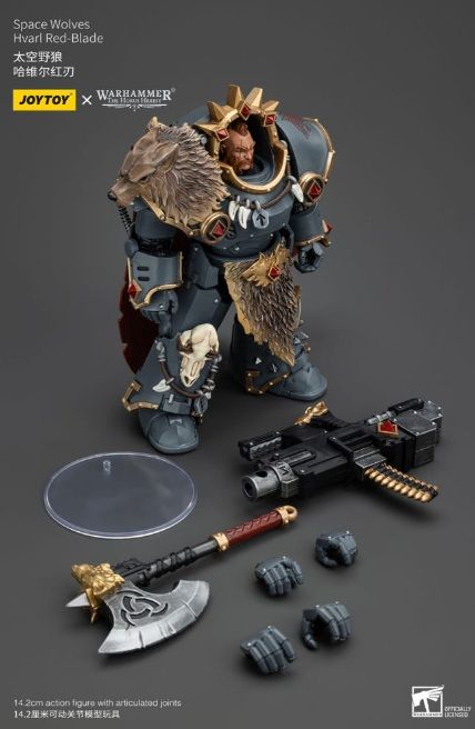 Warhammer The Horus Heresy Action Figure 1/18 Space Wolves Hvarl Red-Blade 14 cm