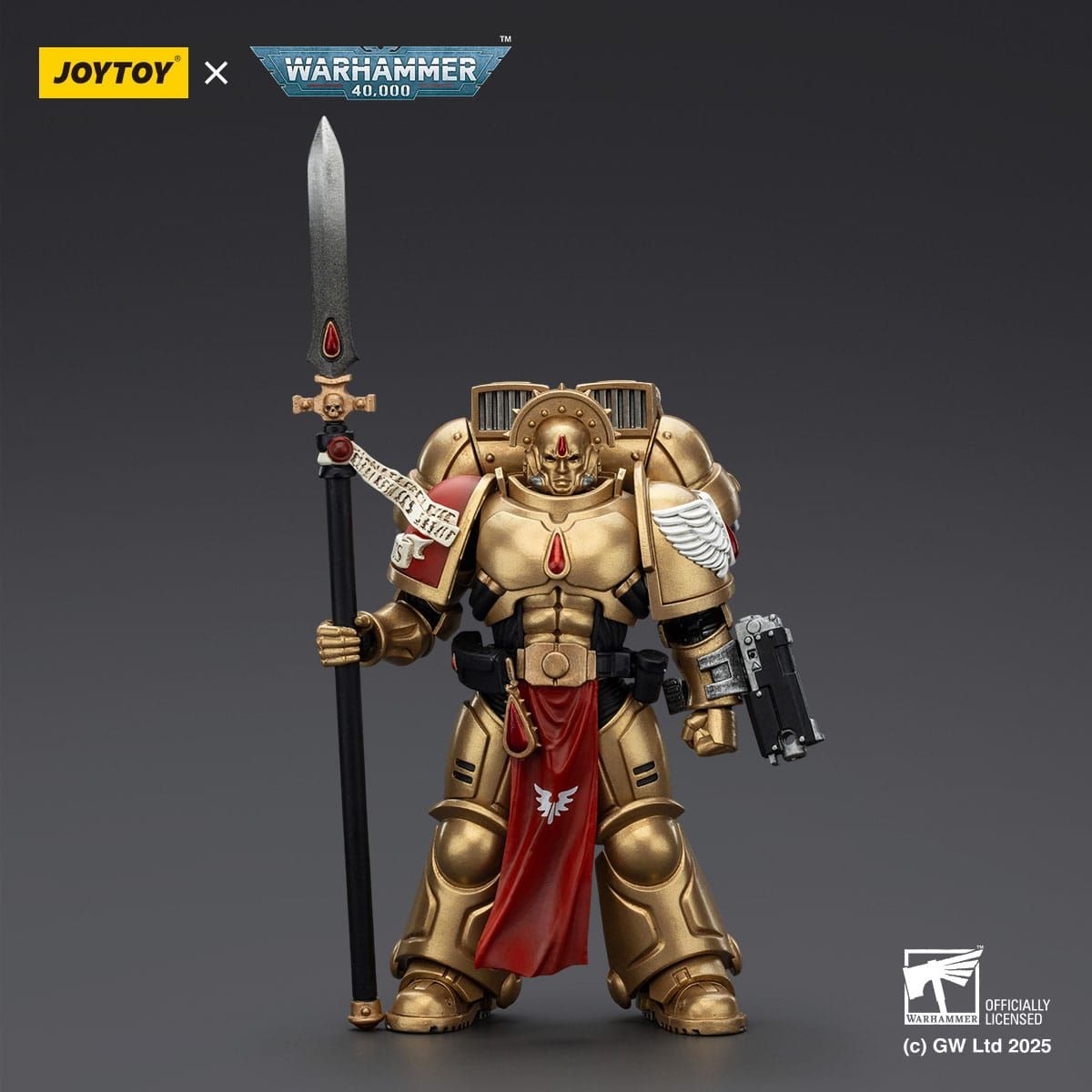 Warhammer 40k: Combat Patrol Blood Angels Action Figure Sanguinary Guard 2 with Angelus Boltgun and Encarmine Spear