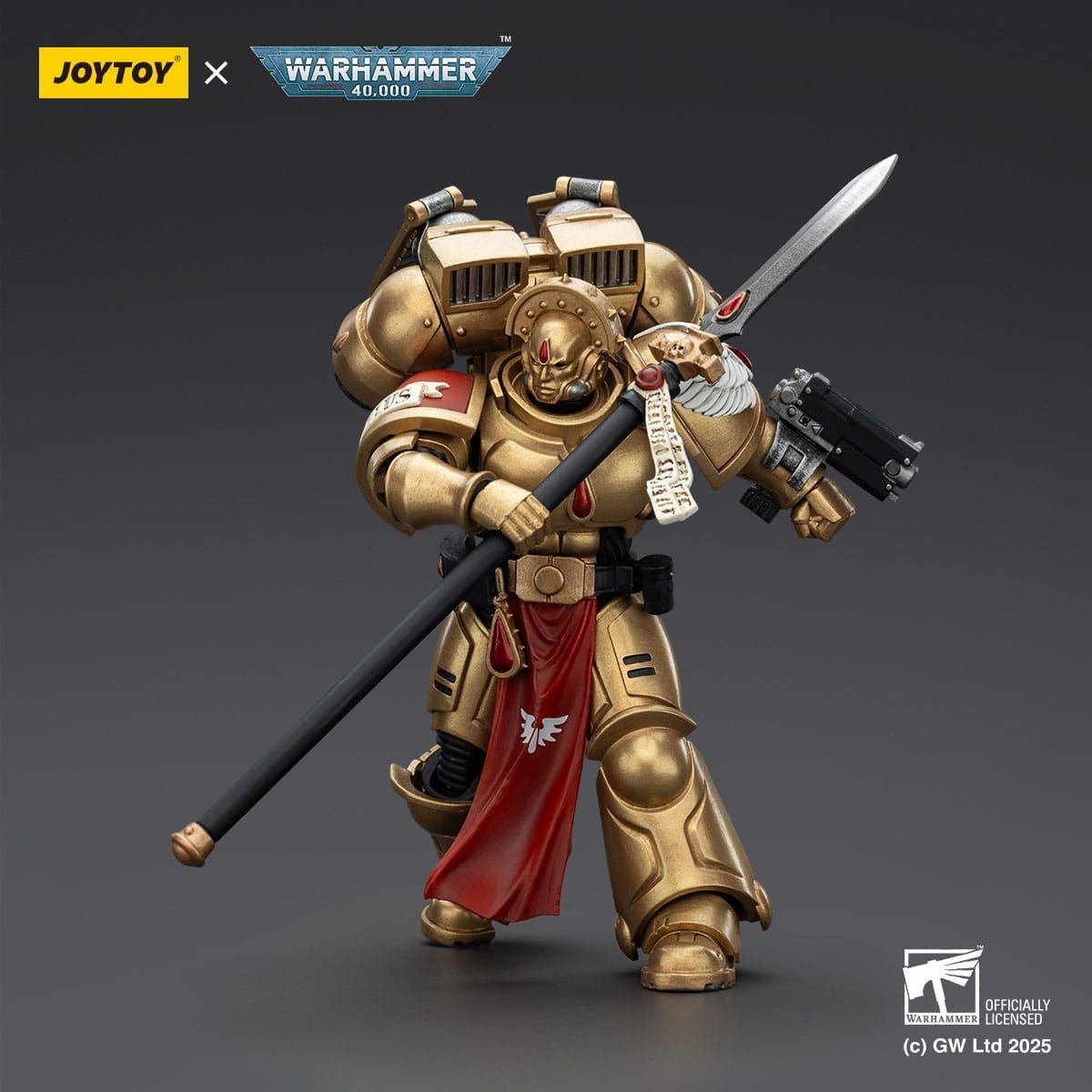 Warhammer 40k: Combat Patrol Blood Angels Action Figure Sanguinary Guard 2 with Angelus Boltgun and Encarmine Spear