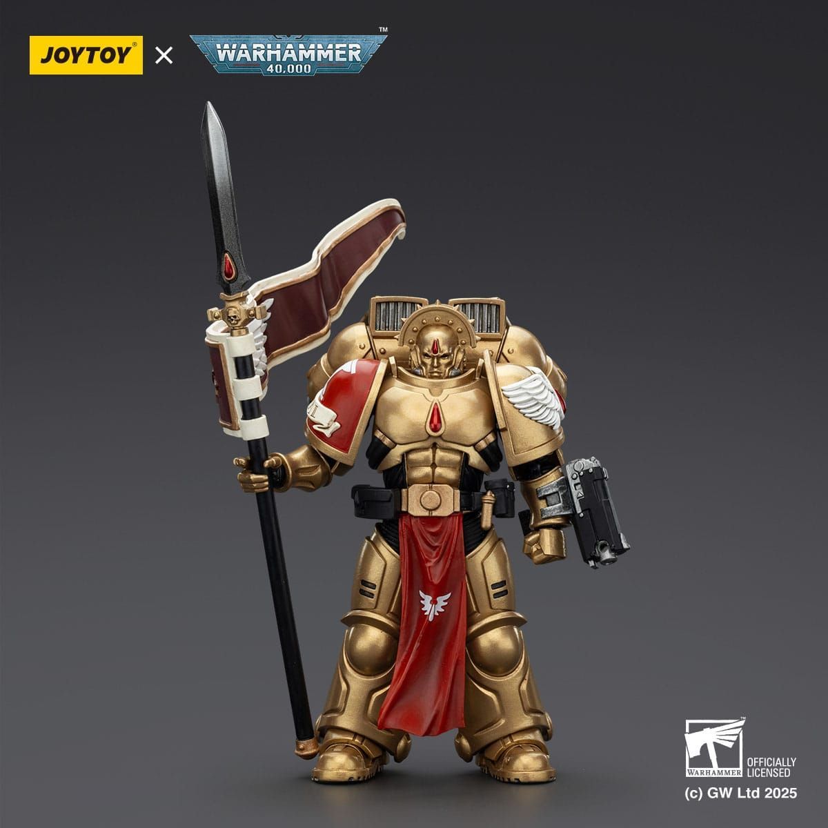 Warhammer 40k: Combat Patrol Blood Angels Action Figure Sanguinary Guard 3 with Angelus Boltgun and Encarmine Spear