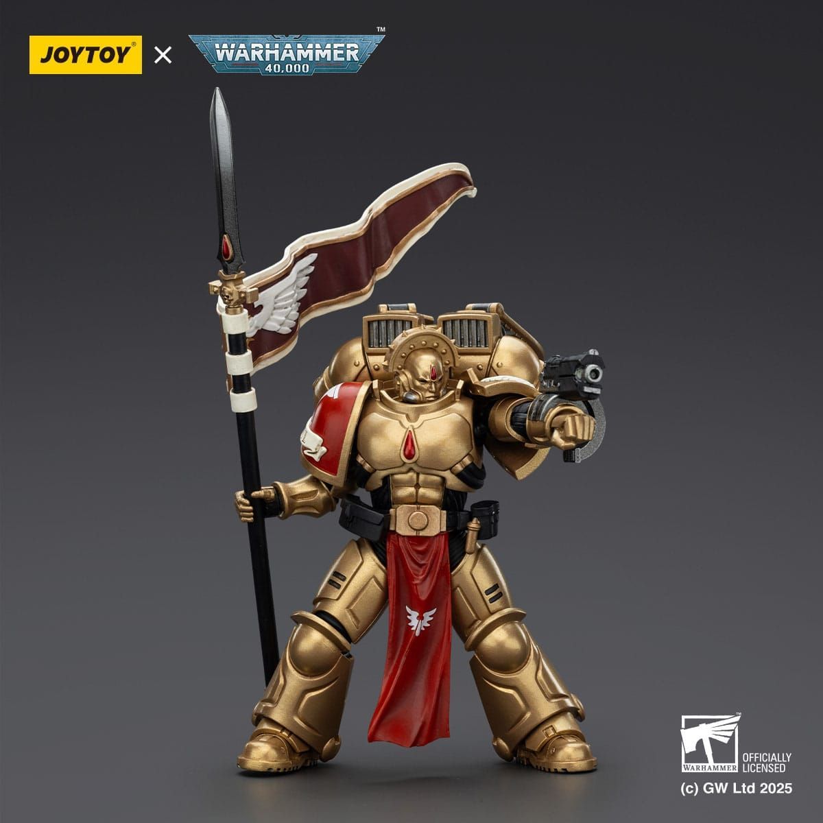 Warhammer 40k: Combat Patrol Blood Angels Action Figure Sanguinary Guard 3 with Angelus Boltgun and Encarmine Spear