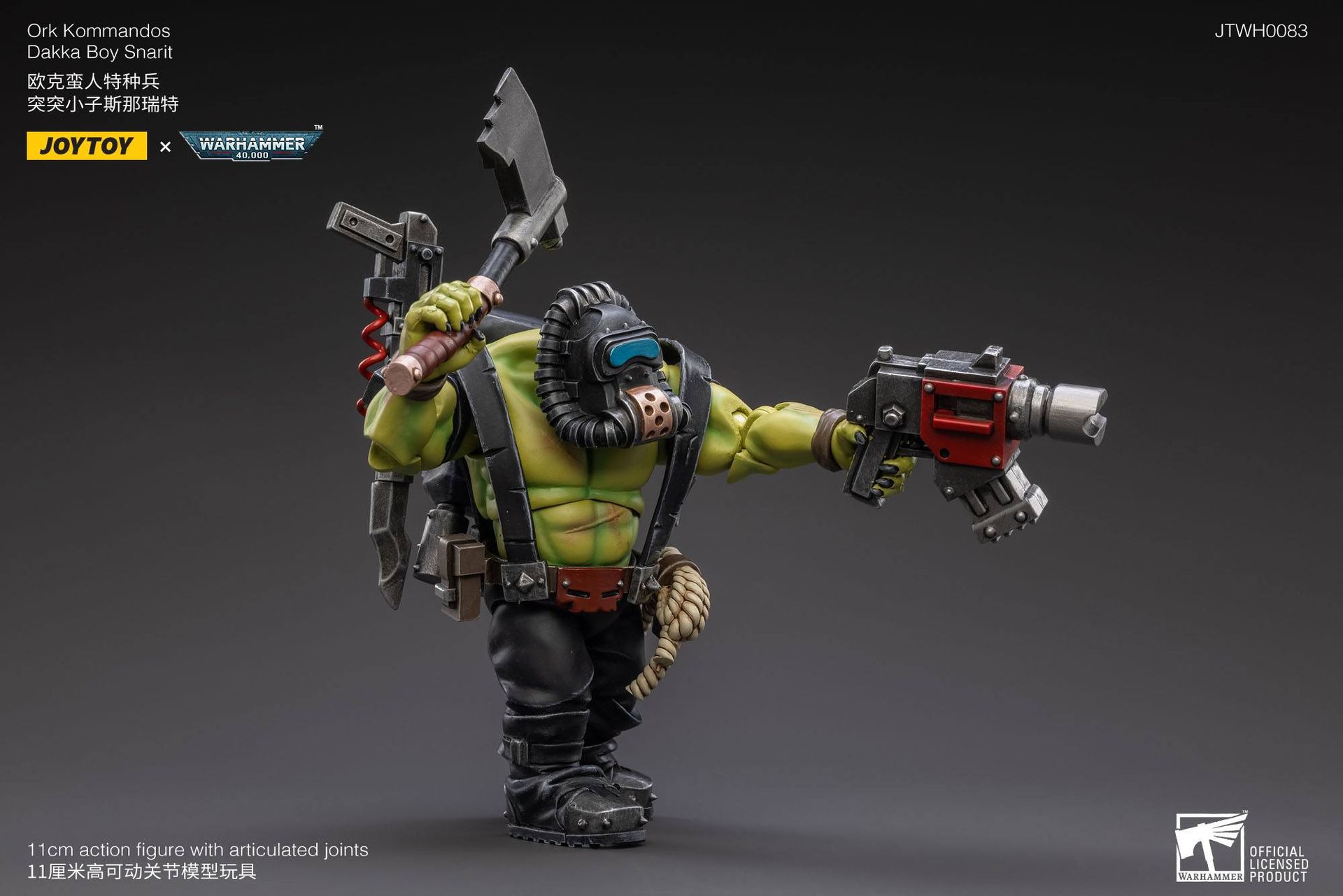 Warhammer 40k Action Figure 1/18 Ork Kommandos Dakka Boy Snarit