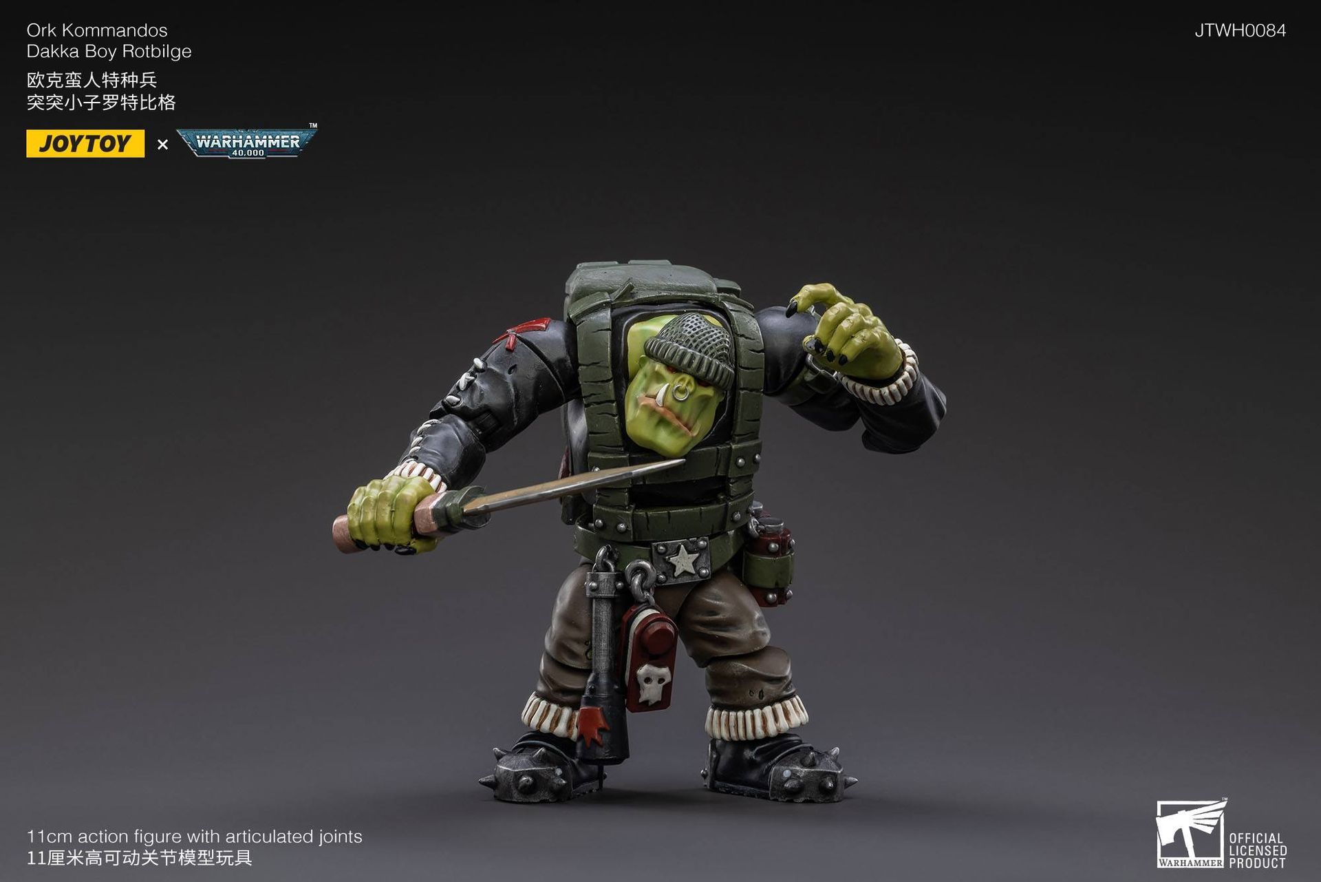 Warhammer 40k 1/18 Ork Kommandos Dakka Boy Rotbilge