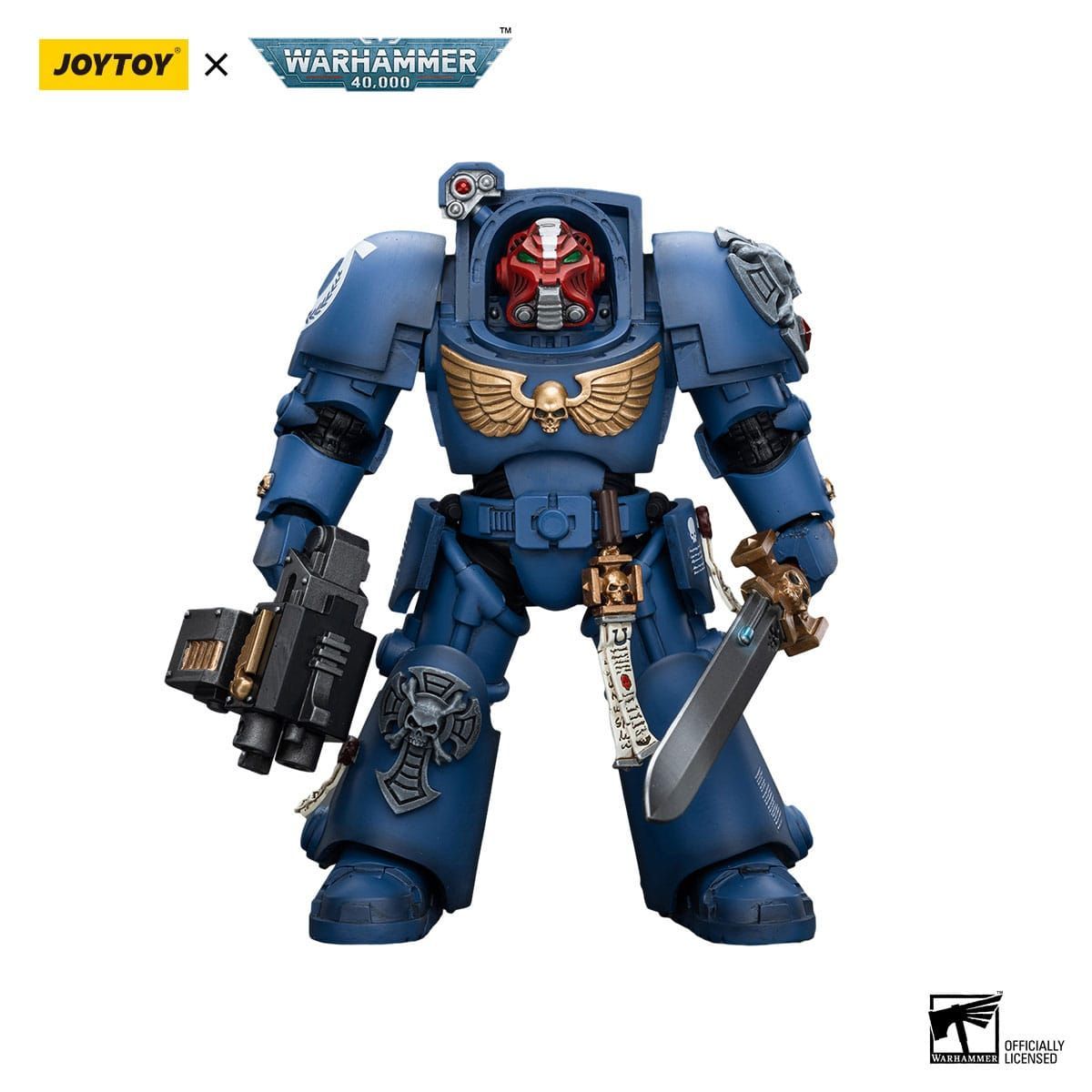 Warhammer 40k  1/18 Ultramarines Terminator Squad Sergeant with Power Sword and Teleport Homer