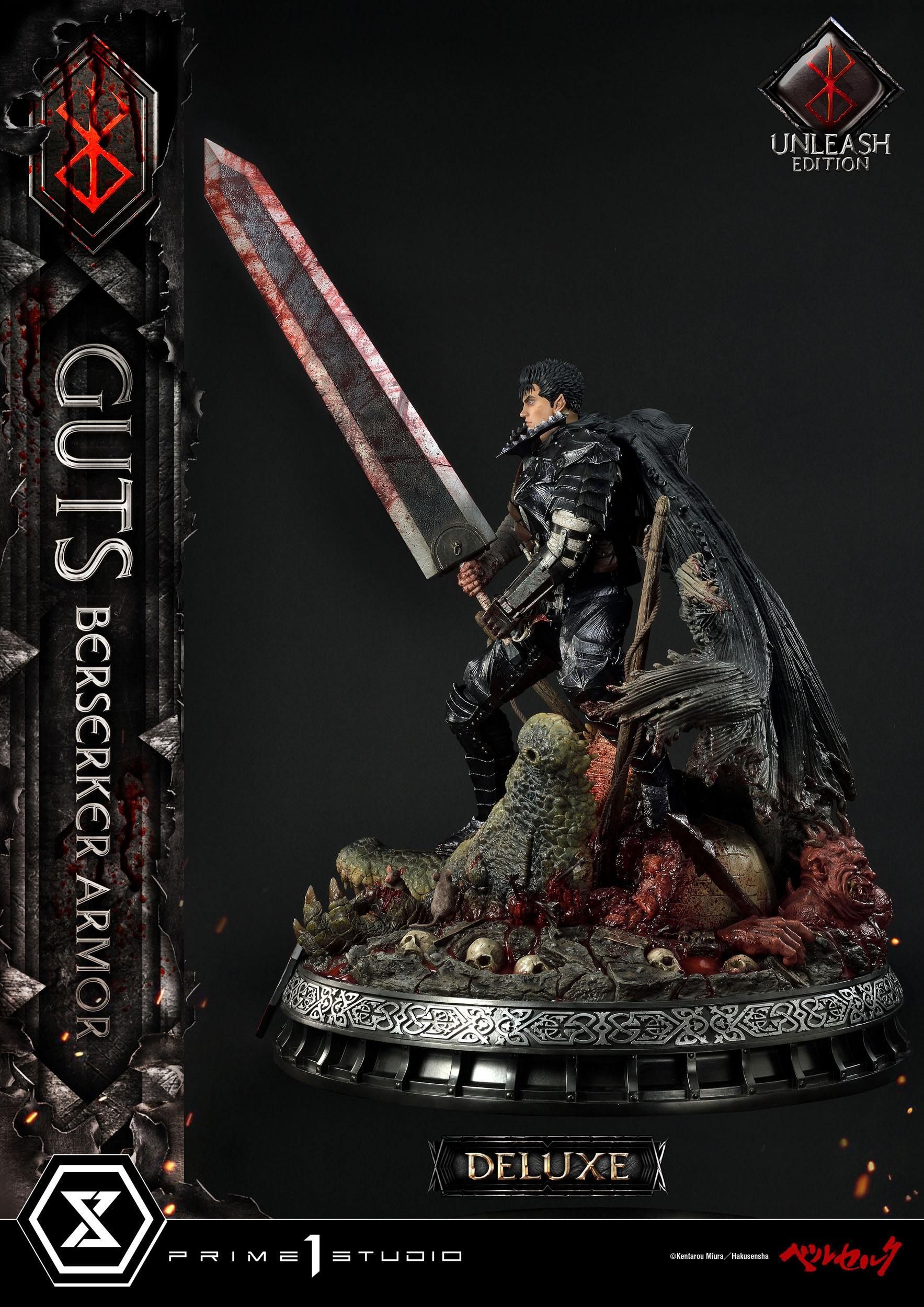 Berserk Statue 1/4 Guts Berserker Armor Unleash Edition Deluxe Version 91 cm