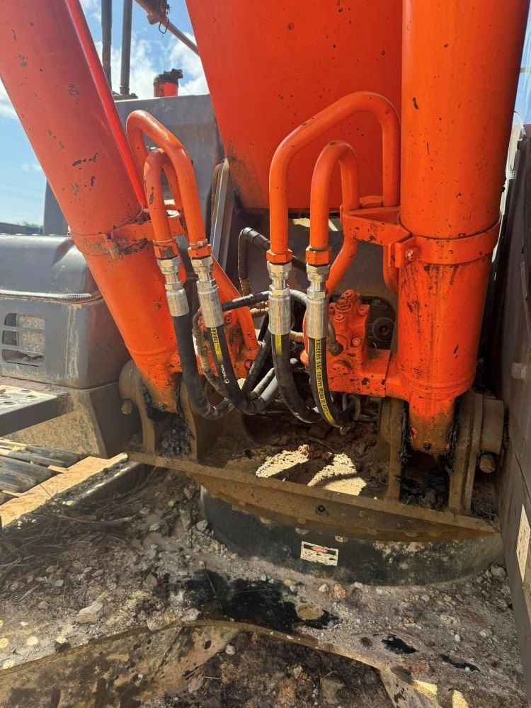 A Close Up Of A Hydraulic System On A Construction Vehicle — HI PSI Hydraulics in Wauchope, NSW
