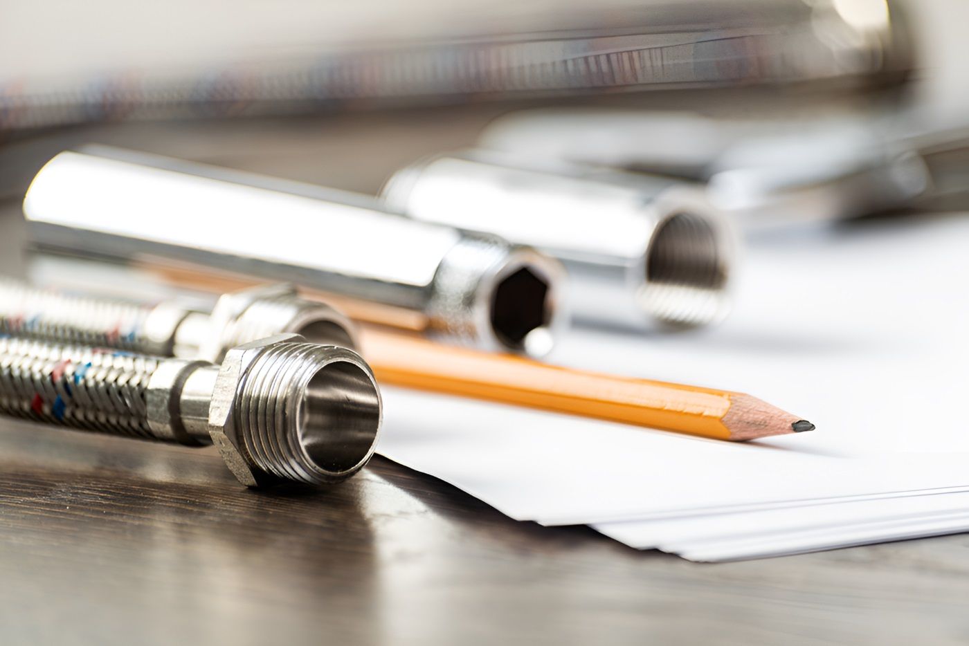 A Pencil Is Sitting On Top Of A Piece Of Paper On A Table — HI PSI Hydraulics in South West Rocks, NSW