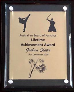 Australian board of kanchos lifetime achievement award graham slater