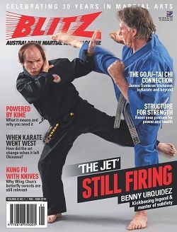 A magazine called blitz celebrating 30 years in martial arts