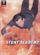 A man is doing a handstand on the cover of a book titled stunt academy.