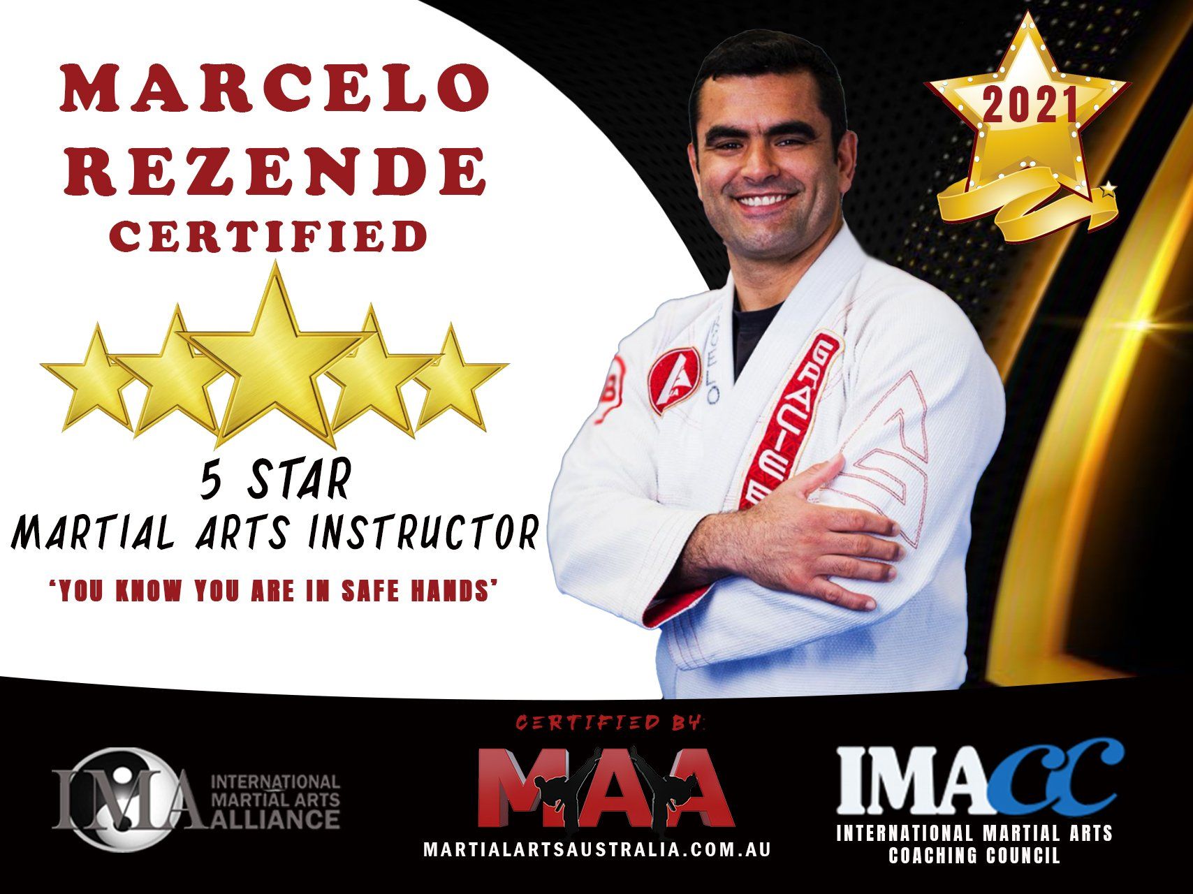 Marcelo rezende is a 5 star martial arts instructor