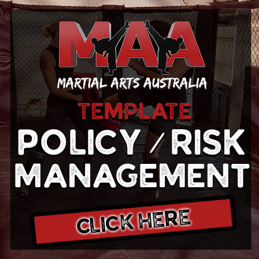 A martial arts australia policy / risk management template