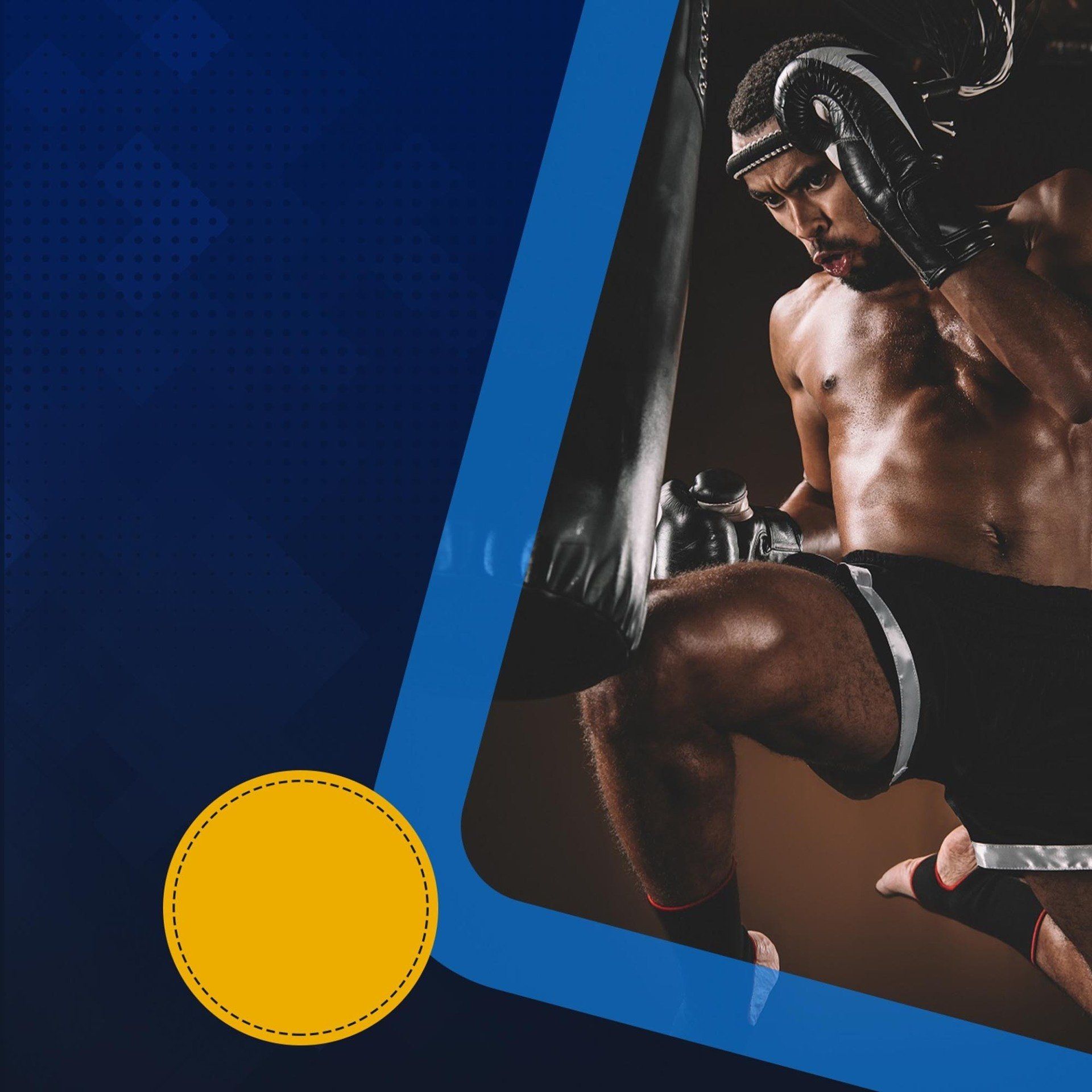 Kickboxing and MMA advertising banner