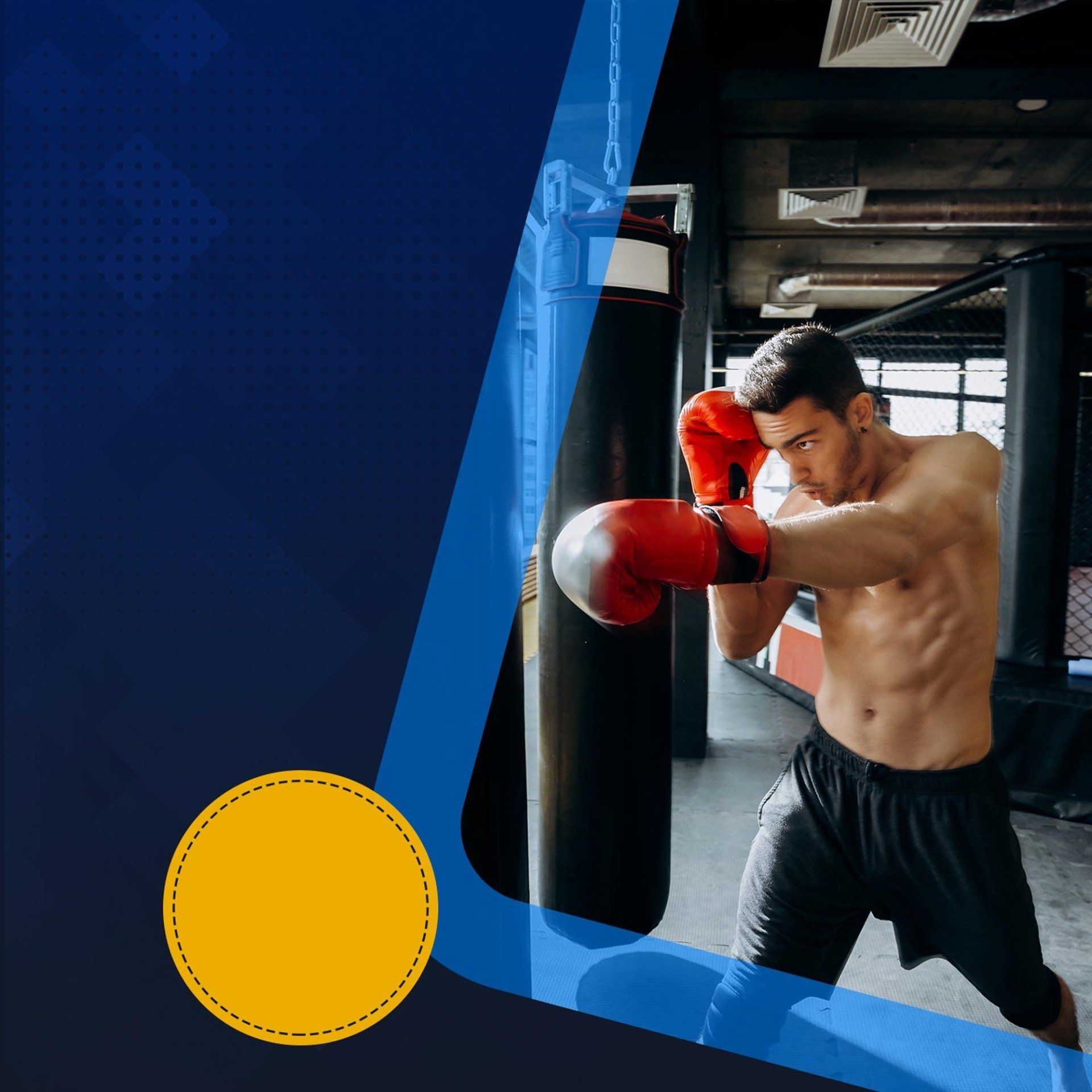 Visual metaphor of martial artists fighting for business success