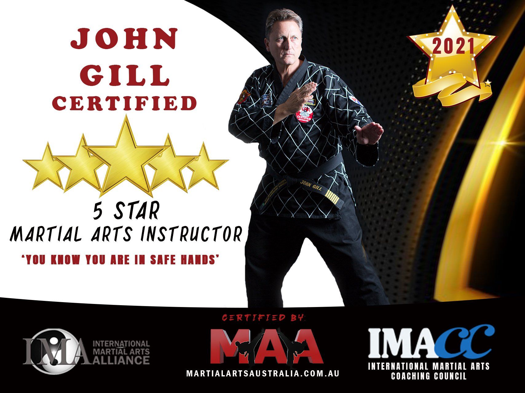 John gill is a 5 star martial arts instructor