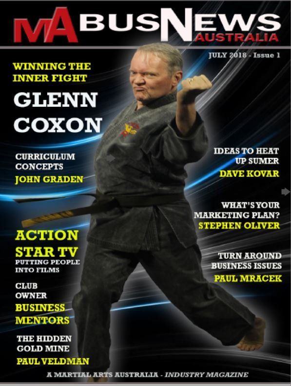 Glenn coxon is on the cover of a magazine