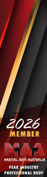 A poster for a martial arts australia professional body.