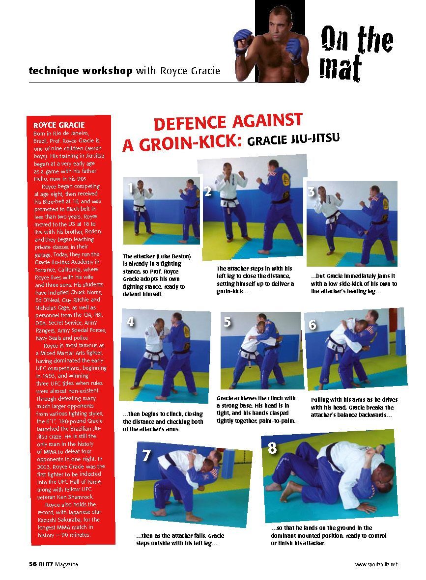 A page of a magazine titled on the mat